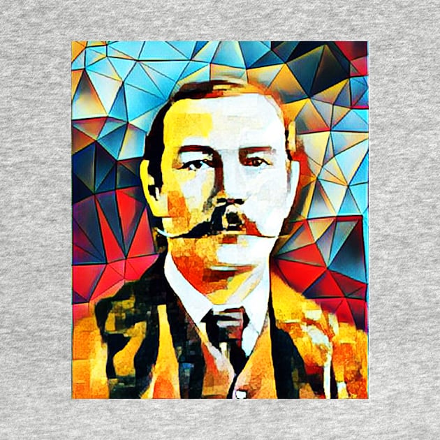 Arthur Conan Doyle Abstract Portrait | Arthur Conan Doyle Artwork 15 by JustLit